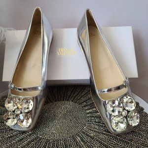 Frances Valentine Josephine Metallic Ballet Flats